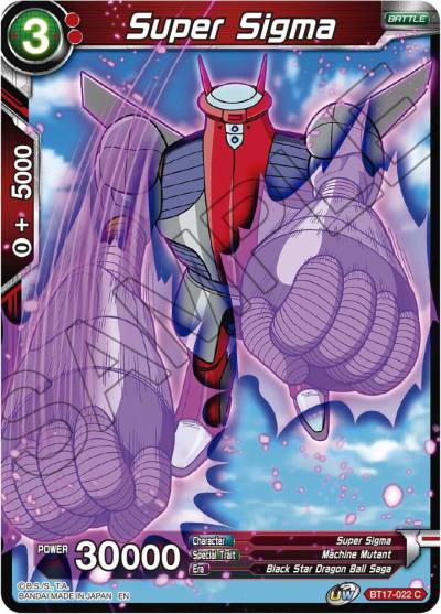 Super Sigma BT17-022 Ultimate Squad Dragonball Super card
