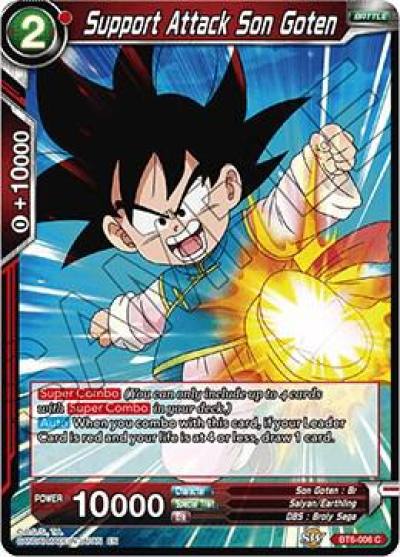 Support Attack Son Goten BT6-006 Destroyer Kings Dragonball Super card