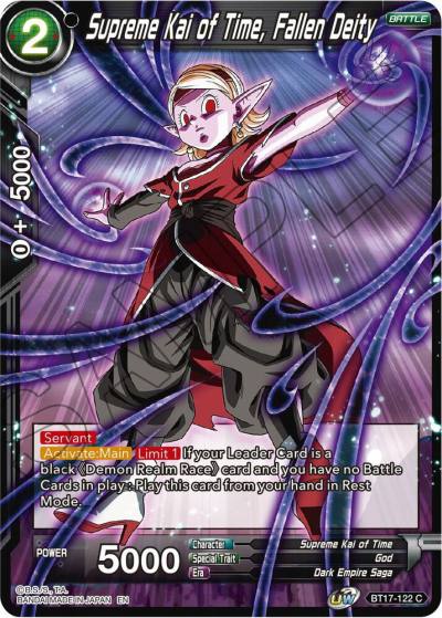 Supreme Kai of Time Fallen Deity Foil BT17-122 Ultimate Squad Dragonball Super card