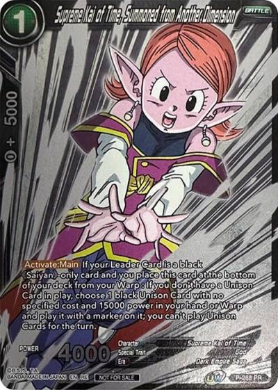Supreme Kai of Time Summoned from Another Dimension Event Pack 09 Alternate Foil P-288 Tournament Promotion Cards Dragonball Super card
