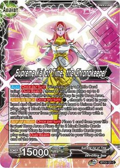 Supreme Kai of Time Supreme Kai of Time the Chronokeeper BT13-121 Supreme Rivalry Dragonball Super card