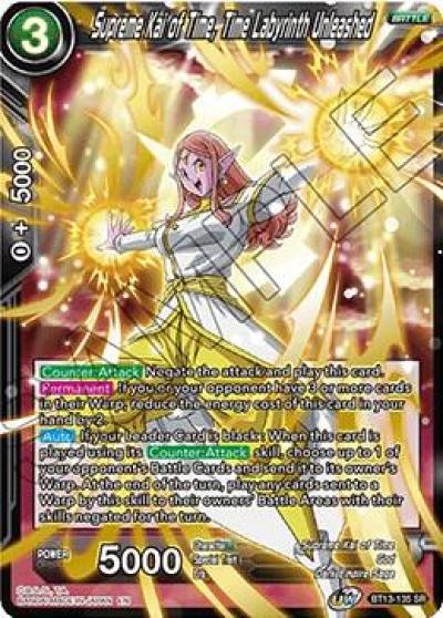 Supreme Kai of Time Time Labyrinth Unleashed BT13-135 Supreme Rivalry Dragonball Super card