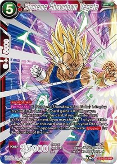 Supreme Showdown Vegeta SPR TB2-005 World Martial Arts Tournament Dragonball Super card