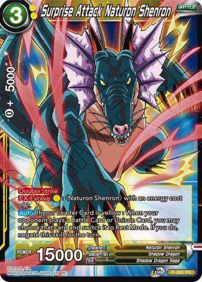 Surprise Attack Naturon Shenron P-260 Mythic Booster Dragonball Super card