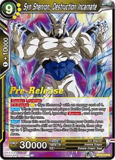 Syn Shenron Destruction Incarnate BT10-115 Rise of the Unison Warrior Pre-Release Cards Dragonball Super card
