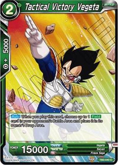 Tactical Victory Vegeta TB3-040 Clash of Fates Dragonball Super card
