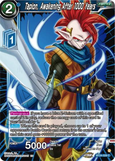 Tapion Awakening After 1000 Years BT24-029 Beyond Generations Dragonball Super card