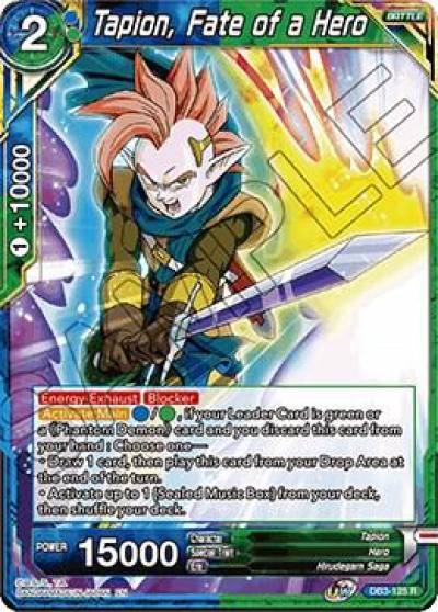 Tapion Fate of a Hero DB3-125 Draft Box 06 - Giant Force Dragonball Super card