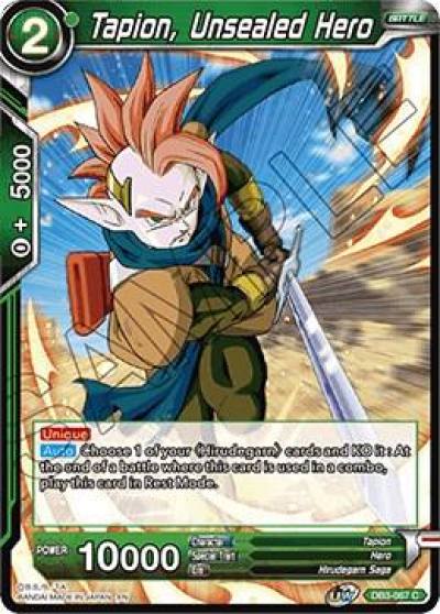 Tapion Unsealed Hero DB3-067 Draft Box 06 - Giant Force Dragonball Super card