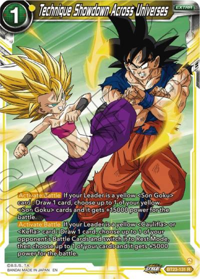 Technique Showdown Across Universes Foil BT23-131 Perfect Combination Dragonball Super card