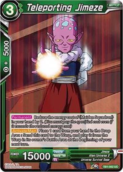 Teleporting Jimeze TB1-062 Tournament of Power Dragonball Super card