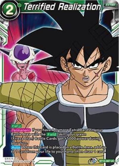 Terrified Realization Foil BT13-087 Supreme Rivalry Dragonball Super card