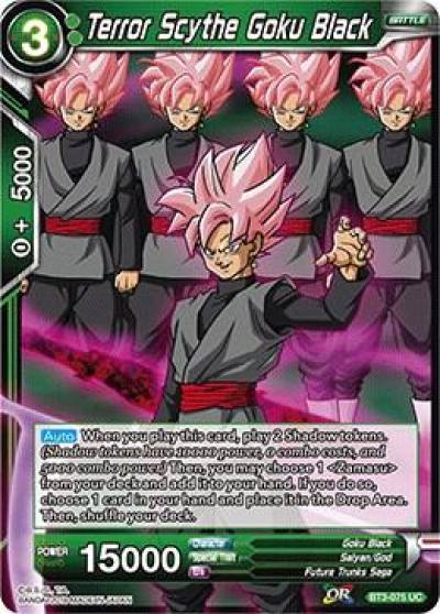 Terror Scythe Goku Black BT3-075 Cross Worlds Dragonball Super card