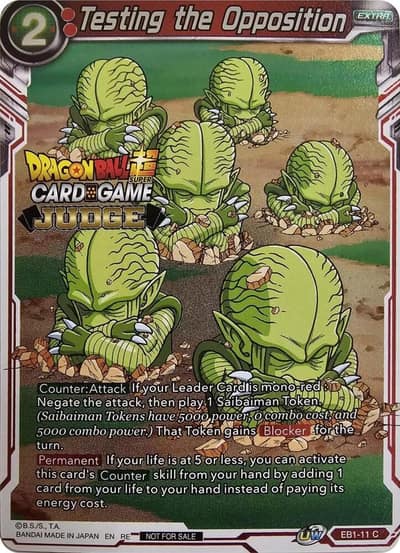 Testing the Opposition Judge Pack Vol11 EB1-11 Tournament Promotion Cards Dragonball Super card