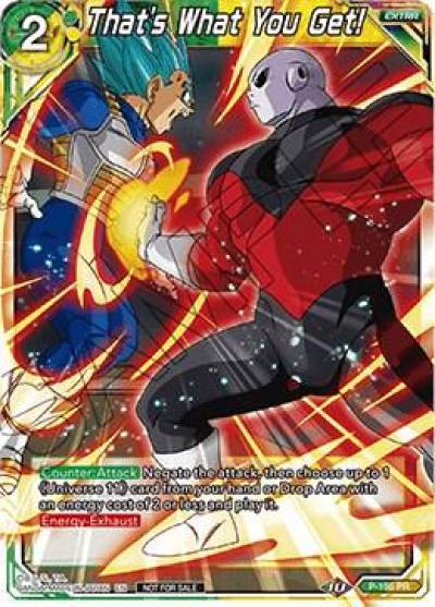 Thats What You Get P-195 Promotion Cards Dragonball Super card