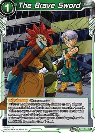The Brave Sword DB3-073 Draft Box 06 - Giant Force Dragonball Super card