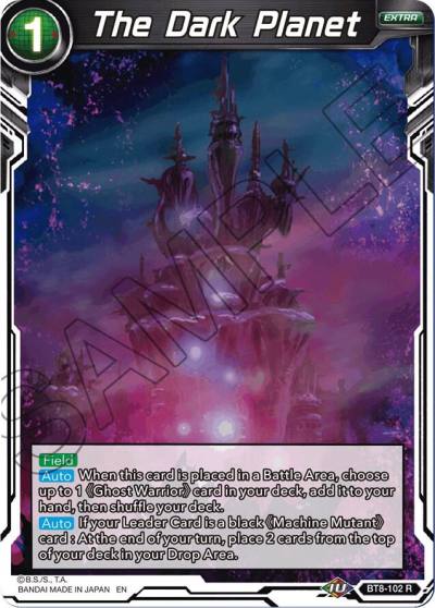 The Dark Planet BT8-102 Malicious Machinations Dragonball Super card