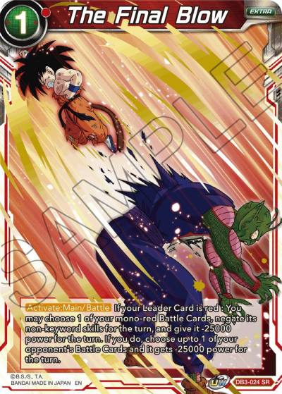 The Final Blow DB3-024 Draft Box 06 - Giant Force Dragonball Super card