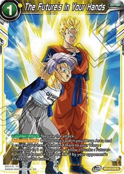 The Futures in Your Hands Foil BT13-118 Supreme Rivalry Dragonball Super card