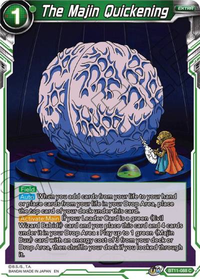 The Majin Quickening BT11-088 Vermilion Bloodline Dragonball Super card