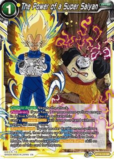 The Power of a Super Saiyan BT13-120 Supreme Rivalry Dragonball Super card