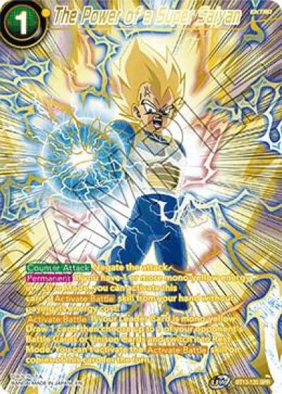 The Power of a Super Saiyan SPR BT13-120 Supreme Rivalry Dragonball Super card