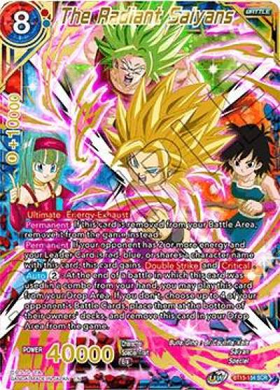 The Radiant Saiyans BT15-154 Saiyan Showdown Dragonball Super card