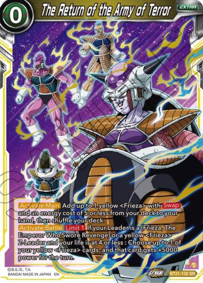 The Return of the Army of Terror BT21-132 Wild Resurgence Dragonball Super card