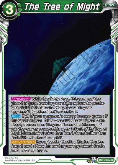 The Tree of Might Foil BT12-082 Vicious Rejuvenation Dragonball Super card