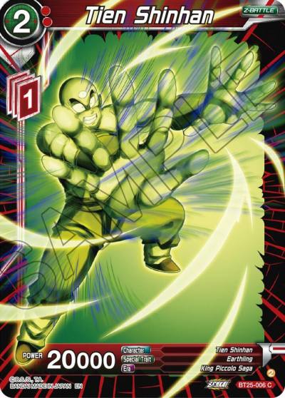 Tien Shinhan BT25-006 Legend of the Dragon Balls Dragonball Super card