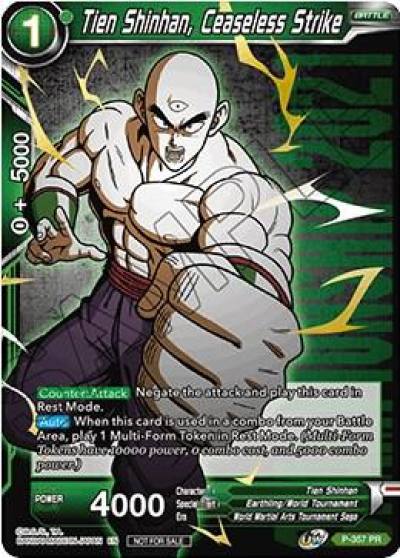 Tien Shinhan Ceaseless Strike Championship Pack 2021 Vol3 Winner Gold Stamped P-357 Promotion Cards Dragonball Super card