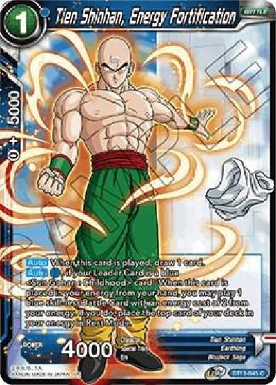 Tien Shinhan Energy Fortification BT13-045 Supreme Rivalry Dragonball Super card