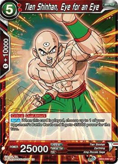 Tien Shinhan Eye for an Eye DB3-006 Draft Box 06 - Giant Force Dragonball Super card