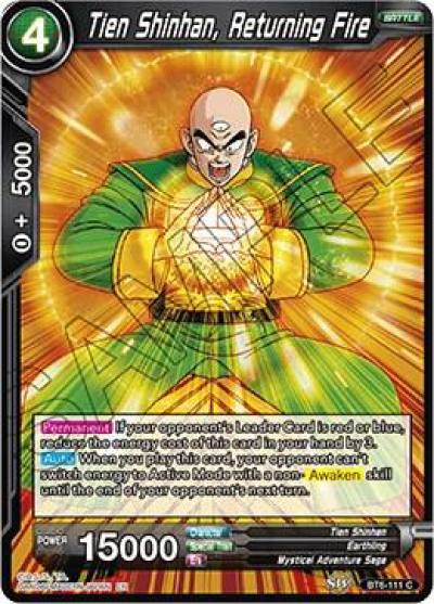 Tien Shinhan Returning Fire BT6-111 Destroyer Kings Dragonball Super card