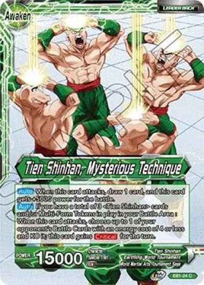 Tien Shinhan Tien Shinhan Mysterious Technique EB1-24 Battle Evolution Booster Dragonball Super card