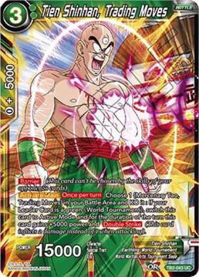 Tien Shinhan Trading Moves Foil TB2-043 World Martial Arts Tournament Dragonball Super card