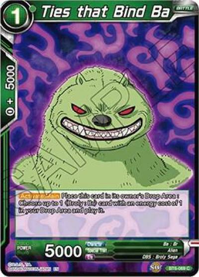 Ties that Bind Ba Foil BT6-069 Destroyer Kings Dragonball Super card