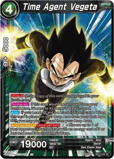 Time Agent Vegeta SD14-03 Rise of the Unison Warrior Dragonball Super card