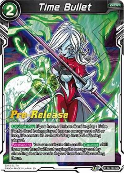 Time Bullet BT10-143 Rise of the Unison Warrior Pre-Release Cards Dragonball Super card
