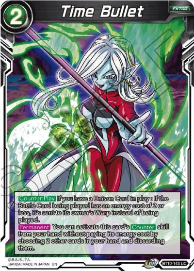 Time Bullet Foil BT10-143 Rise of the Unison Warrior Dragonball Super card