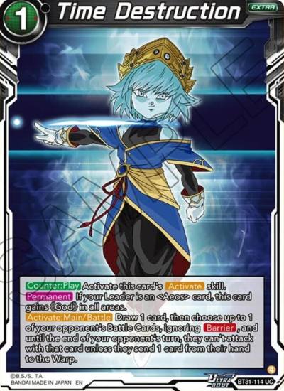 Time Destruction BT31-114 Impact Beyond Dimensions Dragonball Super card