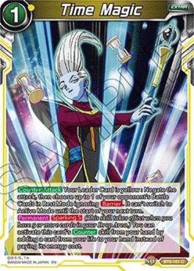 Time Magic Reprint BT5-101 Miraculous Revival Dragonball Super card