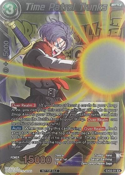 Time Patrol Trunks Metallic Foil Event Pack 2018 EX02-01 Promotion Cards Dragonball Super card