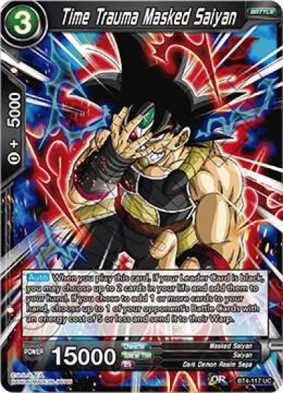 Time Trauma Masked Saiyan BT4-117 Colossal Warfare Dragonball Super card