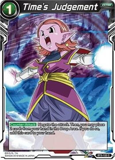 Times Judgement Foil BT3-122 Cross Worlds Dragonball Super card