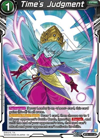 Times Judgment BT31-111 Impact Beyond Dimensions Dragonball Super card