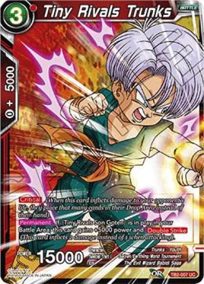 Tiny Rivals Trunks Foil TB2-007 World Martial Arts Tournament Dragonball Super card
