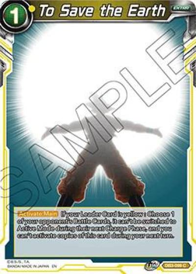 To Save the Earth DB3-099 Draft Box 06 - Giant Force Dragonball Super card