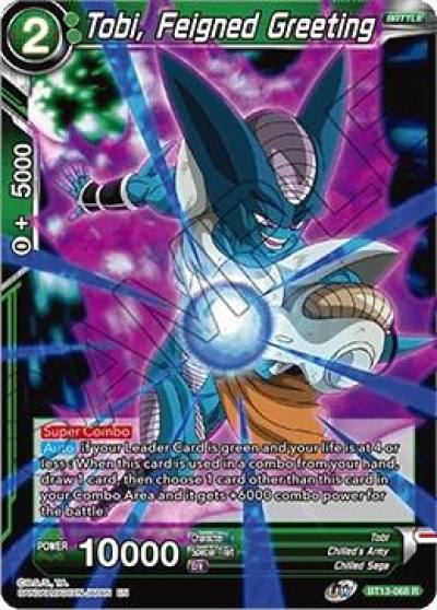 Tobi Feigned Greeting BT13-068 Supreme Rivalry Dragonball Super card
