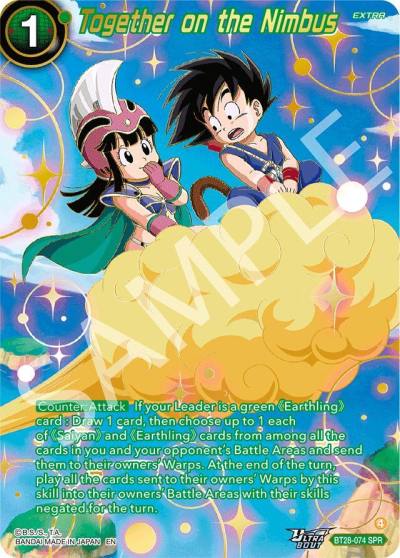Together on the Nimbus SPR BT28-074 Prismatic Clash Dragonball Super card
